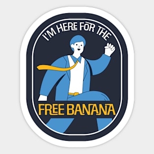 Business Runs on Bananas Sticker